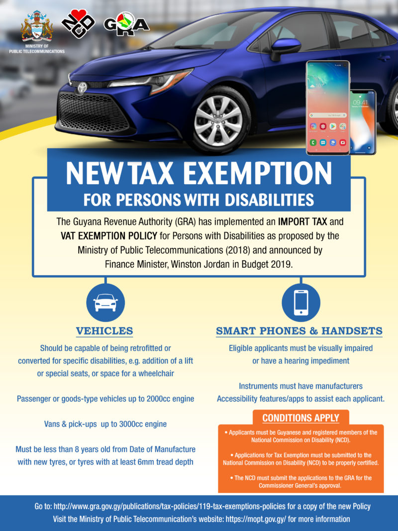 New Tax Exemption For Persons With Disabilities NCD Guyana new-tax-exemption-for-persons-with-disabilities-ncd-guyana